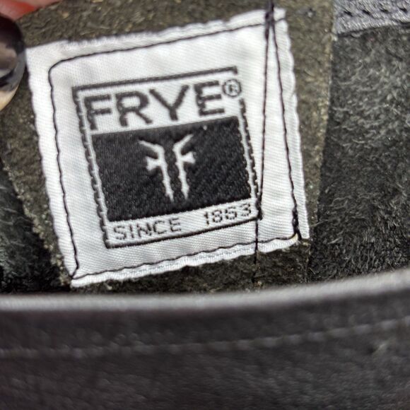 Frye Veronica Short Black Leather Short Moto Biker Boots Size 7.5 B - Picture 9 of 15